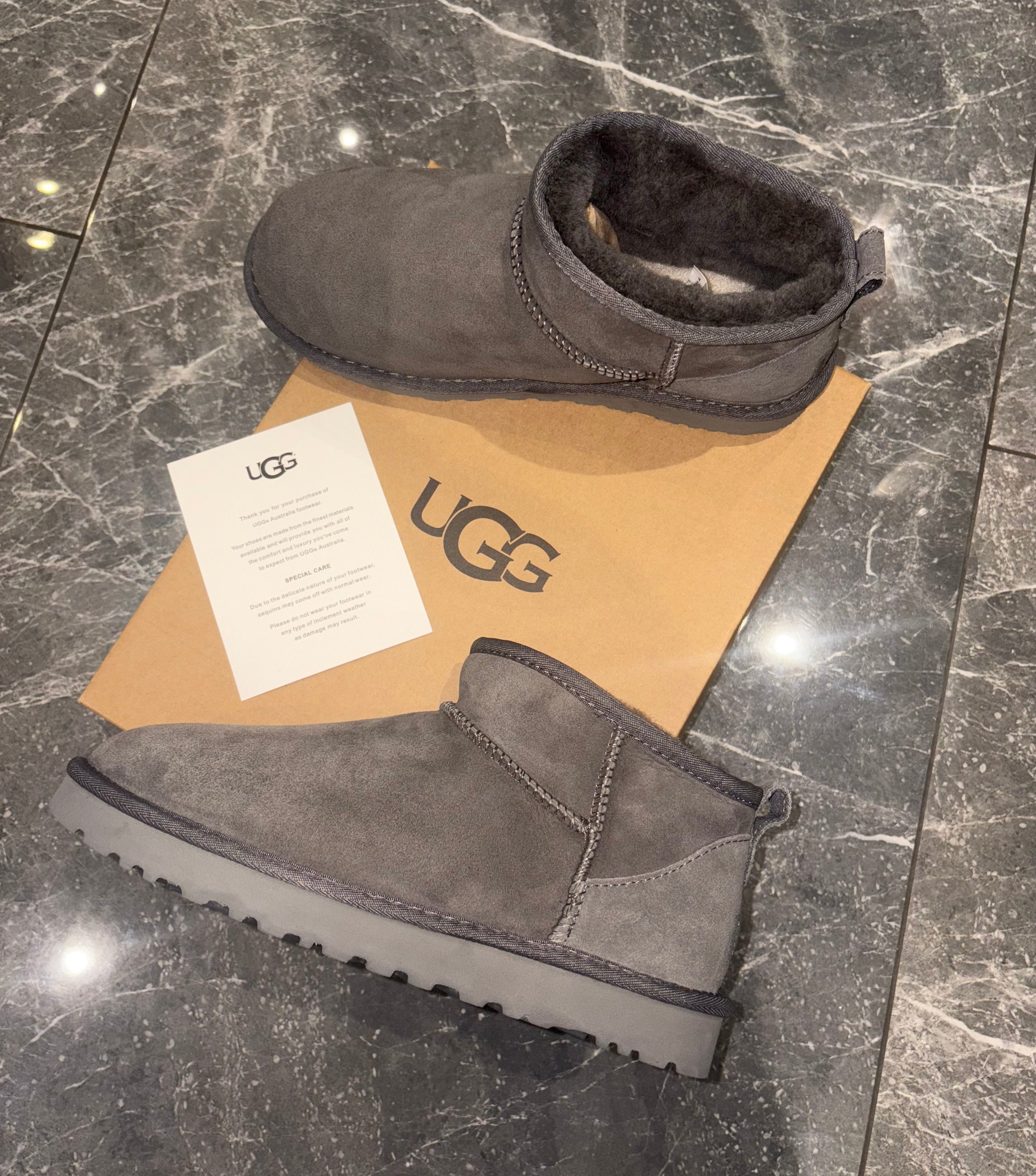 Ugg Classic Ultra Mini Boots Grey