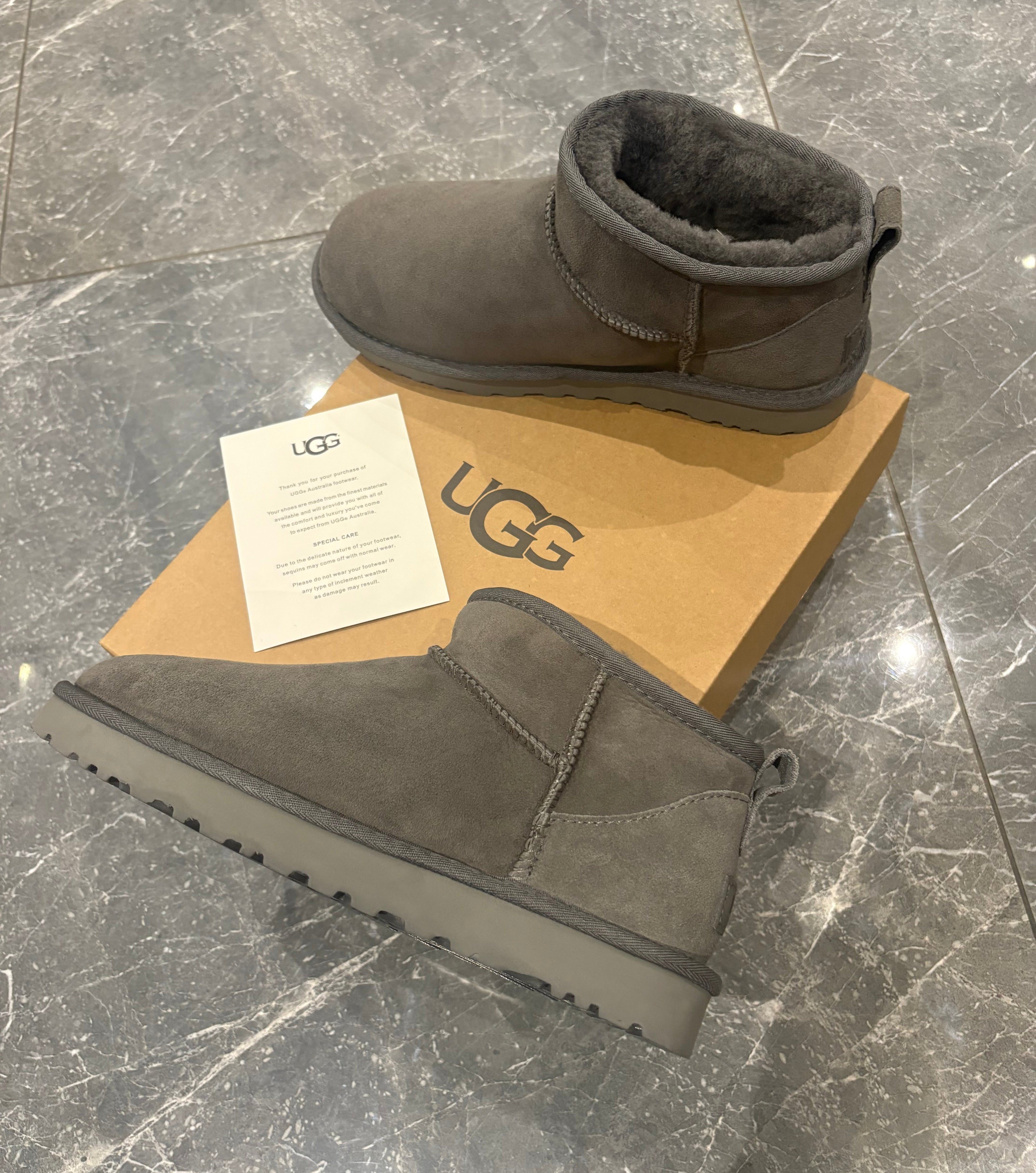 Ugg Classic Ultra Mini Boots Grey